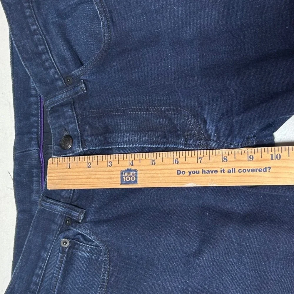 Ralph Lauren Purple Label Slim Fit Jeans Mens 32x24 Dark Indigo Blue Made Italy